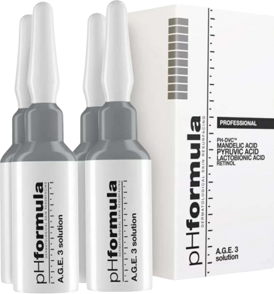 PHformula A.G.E. 3 Solution (Обновляющий активный раствор для кожи с возрастными изменениями), 4 шт x 7 мл