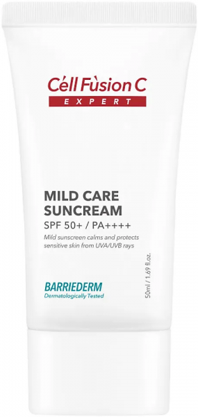 Cell Fusion C Mild Care Sunscream SPF50+ PA++++ (Крем солнцезащитный с церамидами), 50 мл