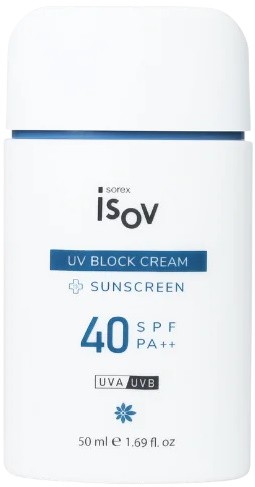 Isov Sorex UV Block SPF 40++ (Противоотечный солнцезащитный крем с экстрактом брокколи ), 50 мл