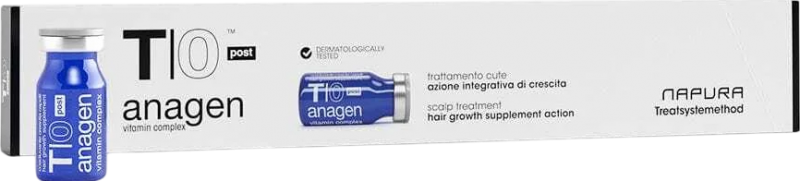 Napura T0 Anagen Post Refill (Ампулы-флаконы для стимуляции роста волос. После шампуня), 12 флаконов x 8 мл