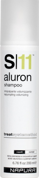 Napura S11 Aluron Shampoo (Гиалуроновый шампунь для объема и гидратации волос)