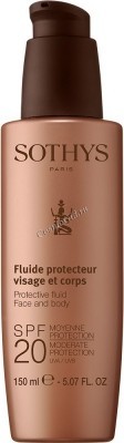 Sothys Fluid Face And Body SPF 20 Moderate Protection UVA/UVB (Молочко для лица и тела SPF 20), 150 мл