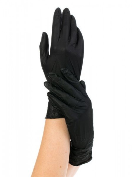 Перчатки нитриловые NitriMax черные, 50 пар