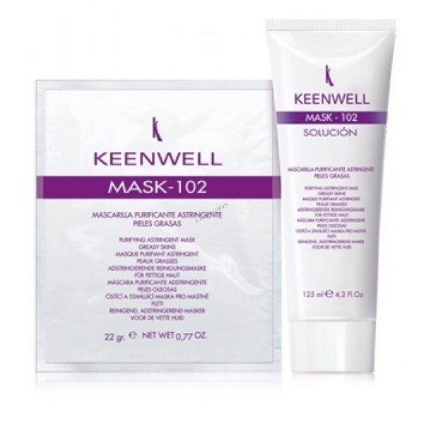 Keenwell № 102 Очищающая маска для жирной кожи, 125 мл+25 г