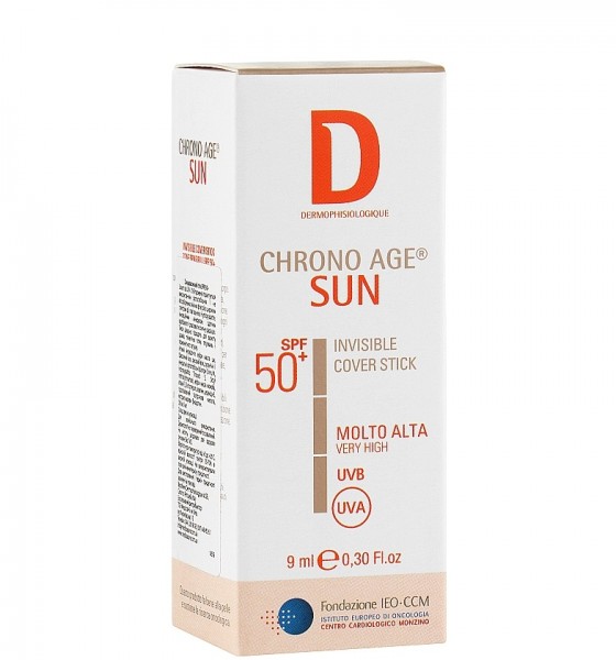 Dermophisiologique Chrono Age Sun Cover Stick SPF50+ (Солнцезащитный стик SPF 50+), 9 мл