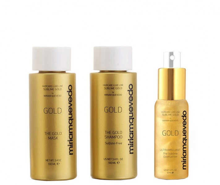 Miriamquevedo Sublime Gold Global Rejuvenation Set (Набор-люкс для интенсивного питания и восстановления), 3 средства
