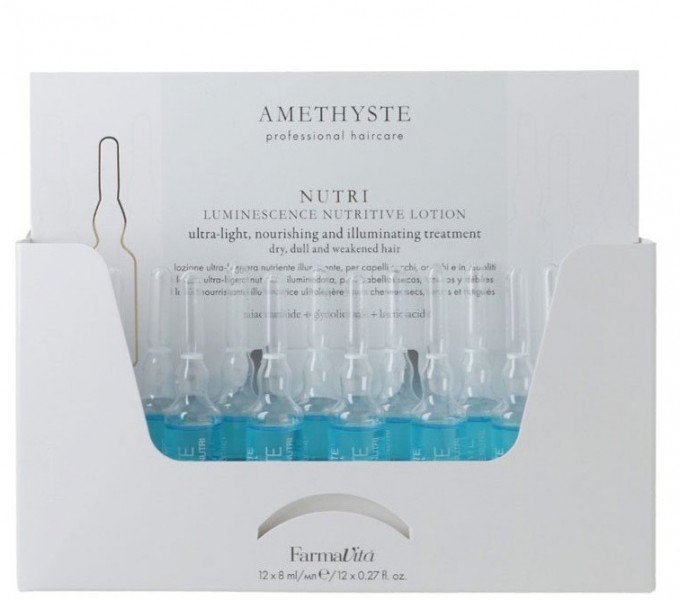 Farmavita Amethyste Nutri Luminescence Nutritive Lotion (Лосьон для сухих и повреждённых волос), 12 шт x 8 мл