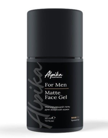Альпика Matte Face Gel For Men (Матирующий гель), 50 мл