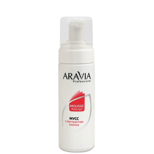 Aravia Мусс после депиляции с экстрактом хлопка, 160 мл.