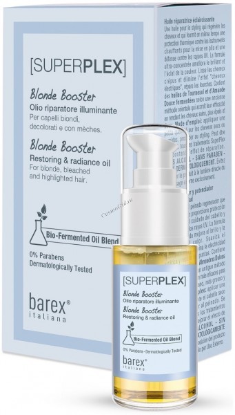 Barex "Blonde Booster' Restoring and radiance oil (Масло для восстановления и сияния волос), 30 мл