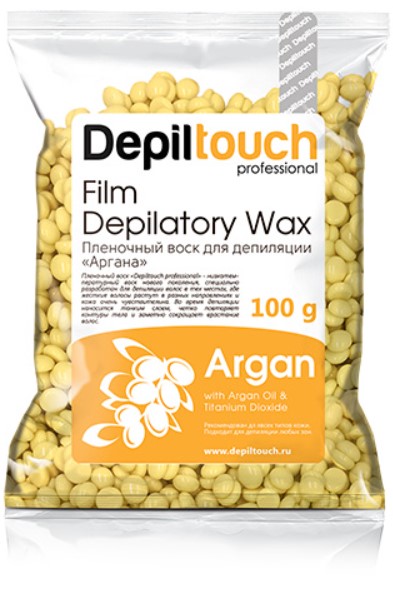 Depiltouch Professional Argan Depilatory Wax (Натуральный пленочный воск с маслом арганы)