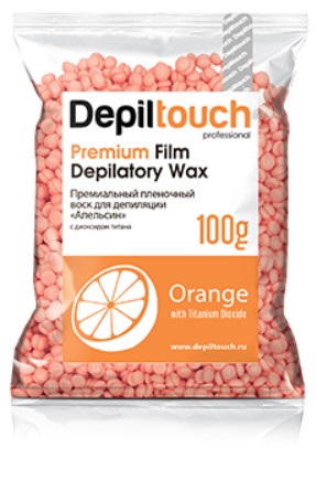 Depiltouch Professional Orange Premium Wax (Полимерный премиальный пленочный воск Orange)