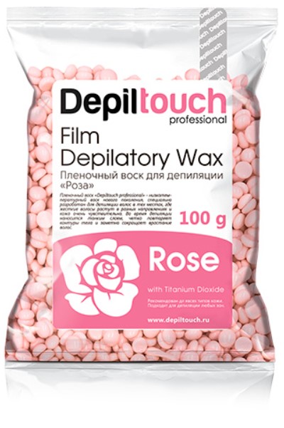 Depiltouch Professional Rose Depilatory Wax (Натуральный пленочный воск с ароматом розы)