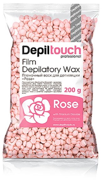 Depiltouch Professional Rose Depilatory Wax (Натуральный пленочный воск с ароматом розы)