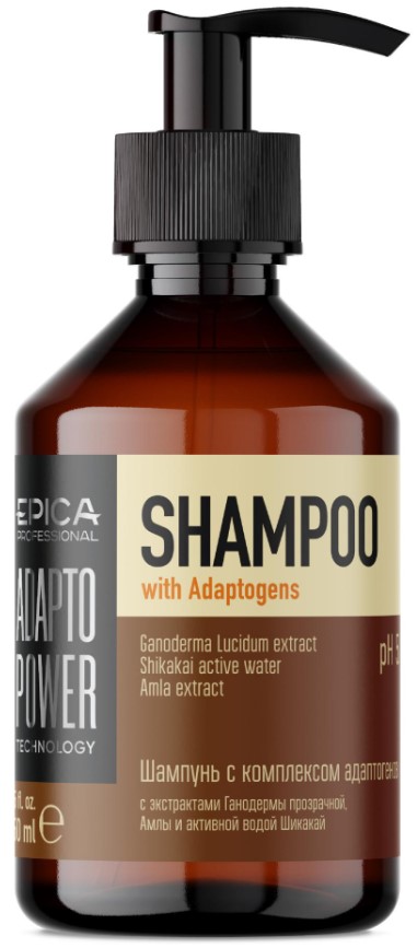 Epica Professional Adapto Power Shampoo (Шампунь для восстановления и укрепления волос с комплексом адаптогенов)