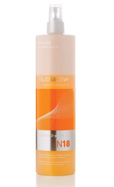 Erayba NutriActive N18 collastin 2-phase conditioner (Несмываемый кондиционер-спрей с коллагеном и эластином)