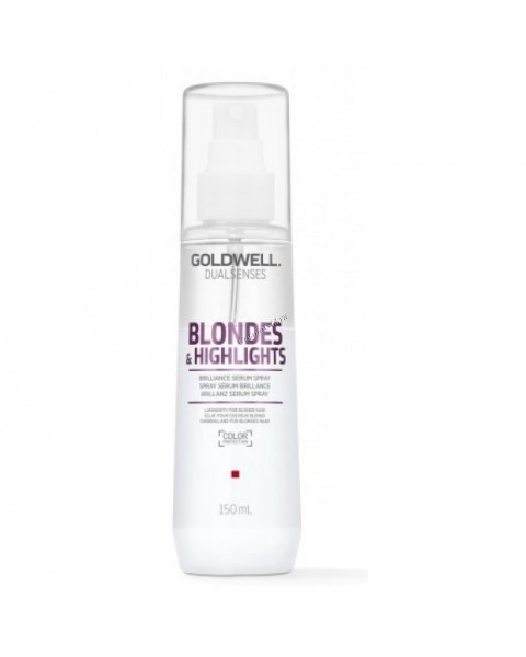 Goldwell Dualsenses Blondes & Highlights Brilliance serum spray (Сыворотка-спрей для блеска осветленных волос), 150 мл