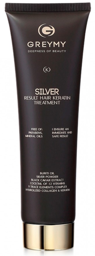 Greymy Silver Result Hair Keratin Treatment (Сильвер Резалт кератиновый крем для восстановления и выпрямления)