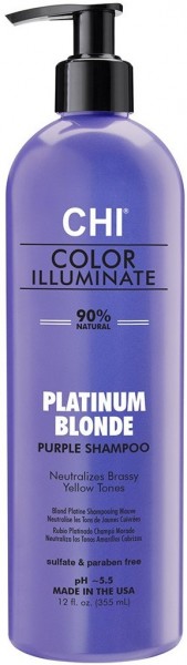 CHI Ionic Color Illuminate Shampoo Platinum Blonde (Оттеночный шампунь для волос Платиновый Блонд)