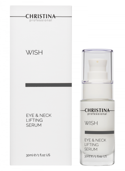 Christina Wish Eyes & Neck Lifting Serum (Сыворотка для подтяжки кожи вокруг глаз и шеи, шаг 7)