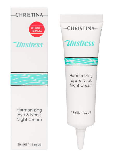Christina Unstress Harmonizing Eye&Neck Night Cream For Eye And Neck (Гармонизирующий ночной крем для кожи век и шеи), 30 мл
