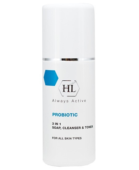 Holy Land Probiotic 3 in 1 soap, cleanser & toner (3 в 1 Мыло, очиститель и тоник), 150 мл