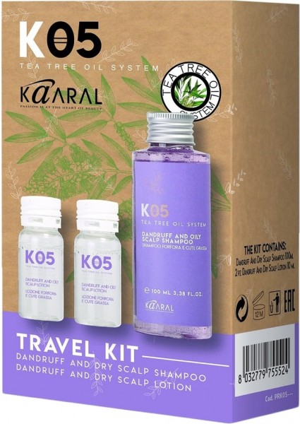 Kaaral K05 Travel Kit Dandruff and Dry Scalp (Набор от перхоти для сухой кожи головы)