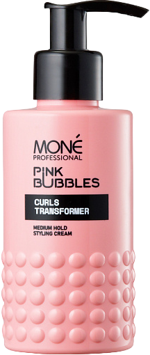 Mone Professional Pink Bubbles Curls Transformer (Крем-стайлинг для вьющихся и кудрявых волос средней фиксации), 150 мл