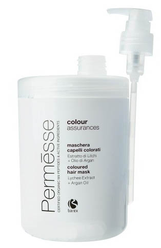 Barex permesse coloured hair mask (Маска для окрашенных волос с экстрактом личи и маслом арганы)