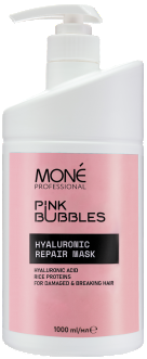 Mone Professional Pink Bubbles Hyaluronic Repair Mask (Маска для волос с гиалуроновой кислотой)