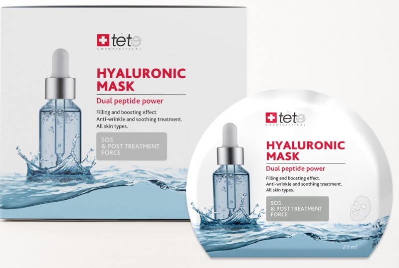 TETe Cosmeceutical BOX Hyaluronic Mask SOS and Post treatment force (Маска тканевая), 6 шт.