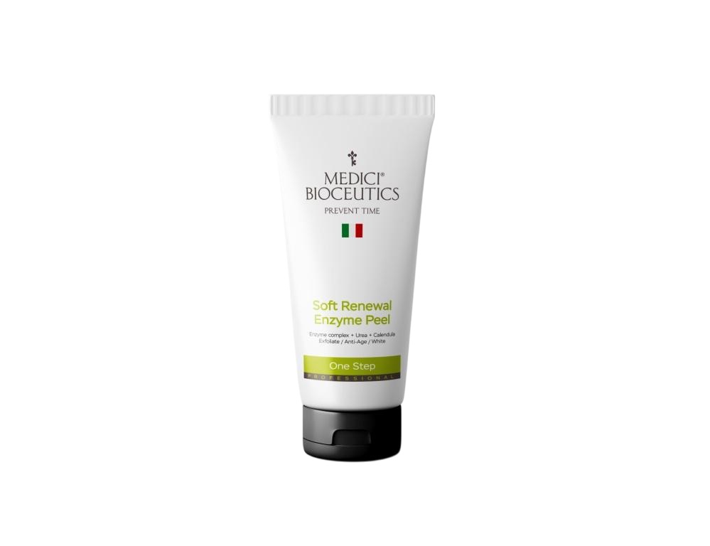 Medici Bioceutics Soft Renewal Enzyme Peel – Enzyme complex + Urea + Calendula (Энзимный пилинг с энзимным комплексом, мочевиной и календулой)