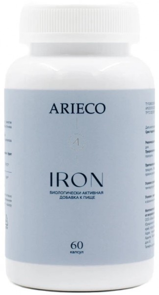 Arieco IRON (Железо хелат), 60 капсул