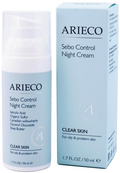 Arieco Sebo Control Night Cream (Себорегулирующий ночной крем), 50 мл