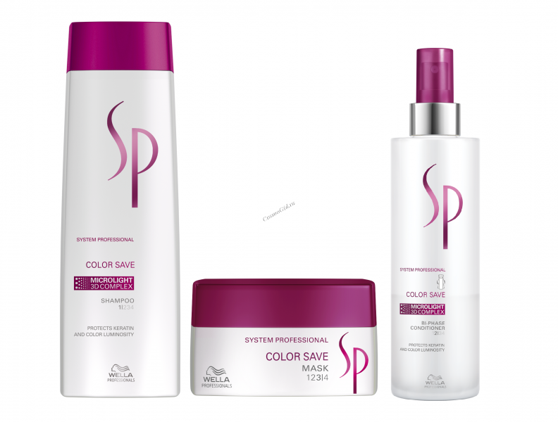 Набор Wella System Professional Color Save (шампунь+маска+ спрей)