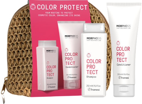 Framesi Kit Pochette Rafia Color Protect (Набор для ухода за волосами), 2 шт x 250 мл