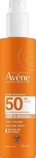Avene Very High Protection Spray SPF50 (Невидимый солнцезащитный спрей для чувствительной кожи SРF 50), 200 мл