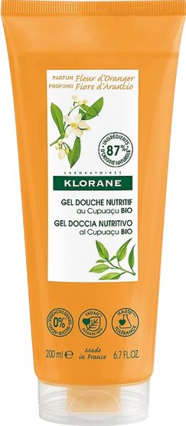 Klorane Shower Gel (Питательный гель для душа «цветок апельсина» с органическим маслом купуасу), 200 мл