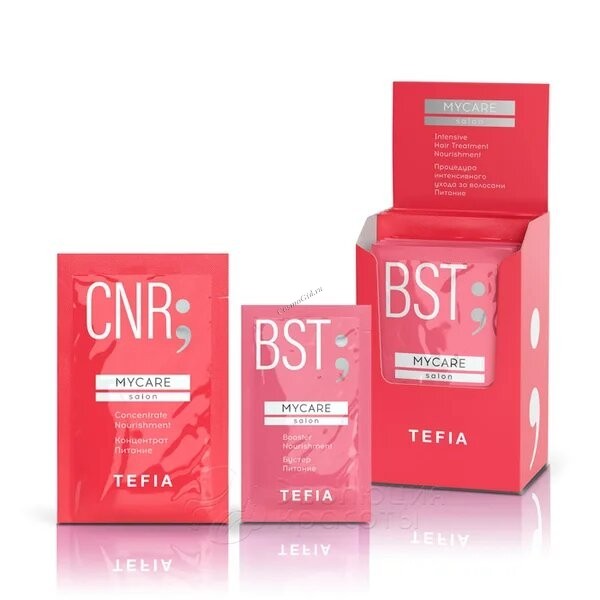 Tefia Mycare Salon Intensive Hair Treatment Nourishment (Процедура интенсивного ухода за волосами "Питание"), 5 x 10 мл; 5 x 20 мл