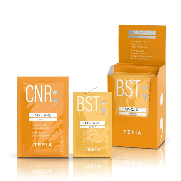 Tefia Mycare Salon Intensive Hair Treatment Reconstruction (Процедура интенсивного ухода за волосами "Восстановление"), 5 x 10 мл; 5 x 20 мл