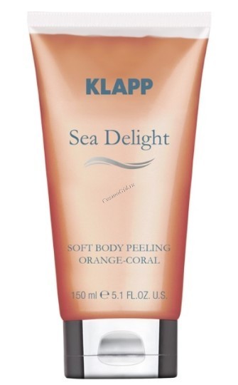 Klapp Sea Delight Soft body peeling orange-coral (Пилинг для тела «Оранжевый коралл»), 150 мл