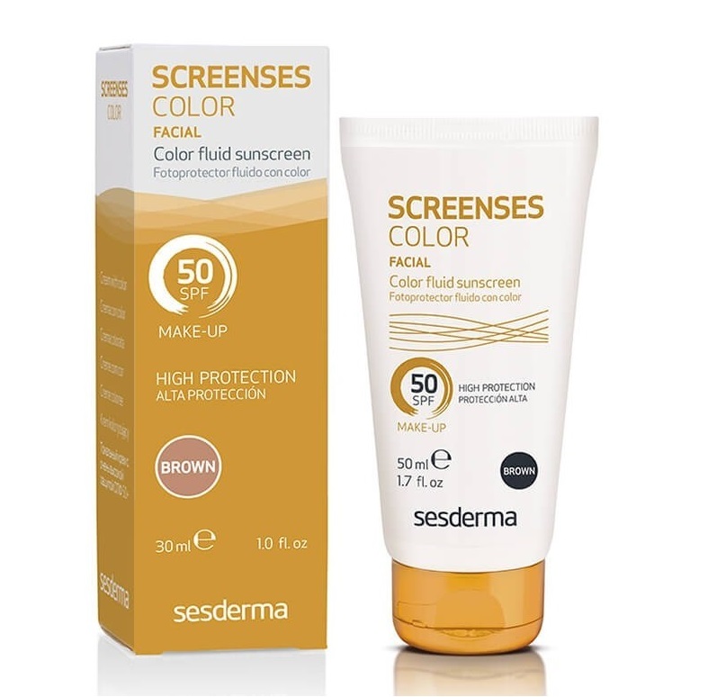 Sesderma Screenses Color Fluid sunscreen SPF 50 (Средство солнцезащитное тональное СЗФ 50)