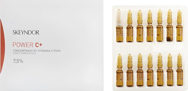 Skeyndor Pure C Сoncentrate 7,5% (Концентрат с витамином C (7,5%) для придания коже сияния), 14 ампул x 1 мл