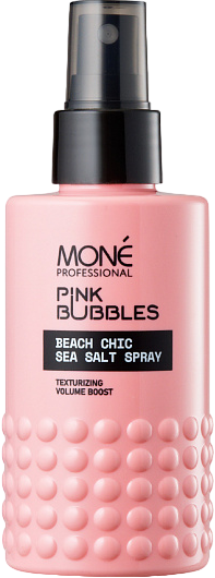 Mone Professional Pink Bubbles Beach Chic Sea Salt Spray (Спрей для волос с морской солью), 150 мл