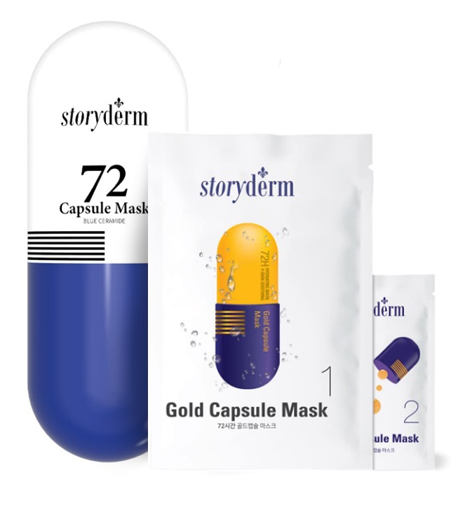 Storyderm 72 Capsule Mask Blue Hydration (Набор увлажняющих альгинатных масок с керамидами)