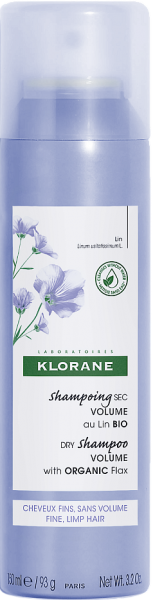 Klorane Shampoo (Сухой шампунь с органическим экстрактом льняного волокна для объёма волос)