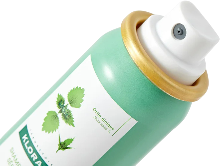Klorane Shampoo (Сухой шампунь тонированный с экстрактом крапивы для жирных волос), 150 мл