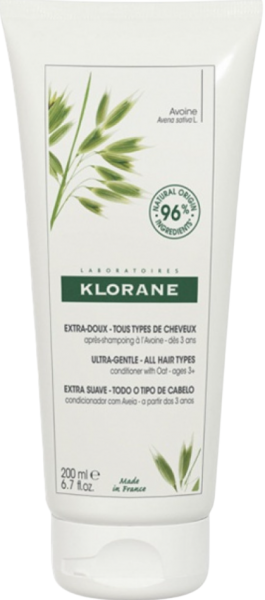 Klorane Conditioner (Сверхмягкий бальзам-ополаскиватель для всех типов волос с молочком овса), 200 мл