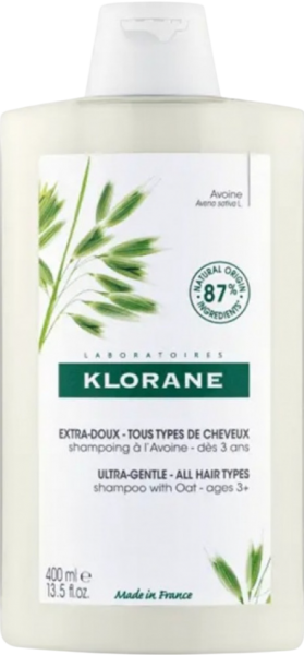 Klorane Shampoo (Сверхмягкий шампунь для всех типов волос с молочком овса)