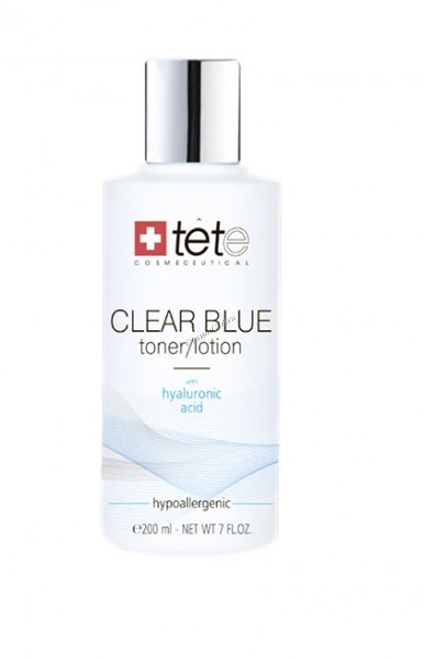 Tete Cosmeceutical Clear blue tonerlotion (Тоник/лосьон с гиалуроновой кислотой), 200 мл